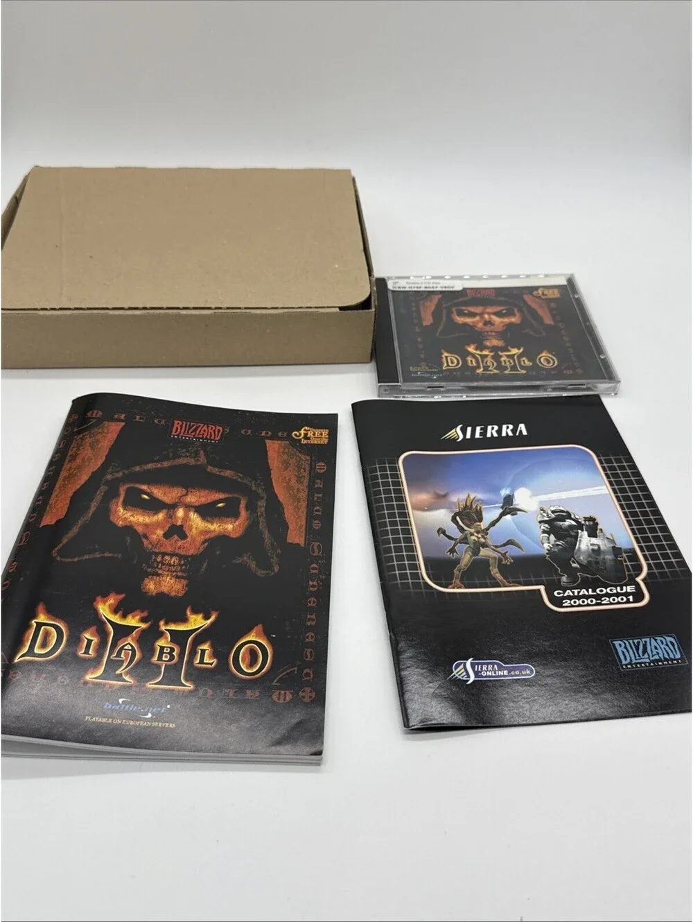 Diablo II 2 (PC, 2000) Original Big Box - Incomplete - Includes Manual & 1/3 CDs